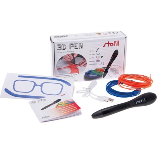 Caneta 3D + Filamentos ABS/PCL STAFIL