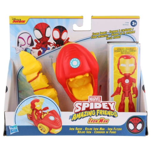 Spidey And His Amazing Friends Homem de Ferro + Veículo MARVEL HASBRO