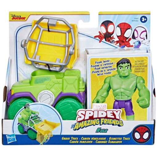 Spidey And His Amazing Friends Hulk + Camião Demolidor MARVEL HASBRO