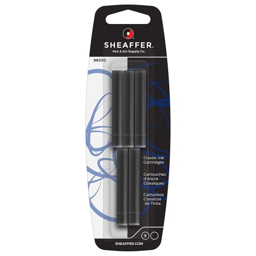 Recarga para Caneta SHEAFFER Preto com 5