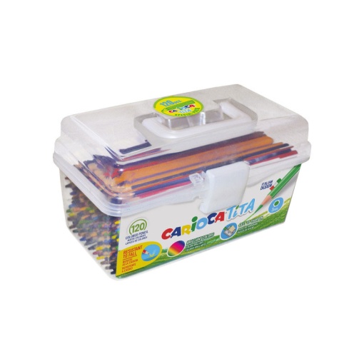Lápis de Cor Hexagonal CARIOCA Tita caixa Partilha 36 Cores (120 unidades)