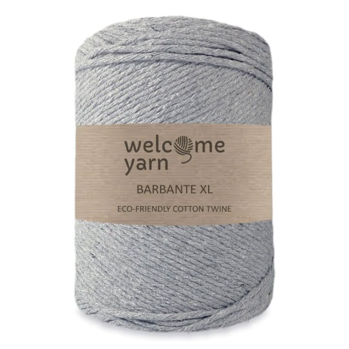 Fio Macramé WELCOME YARN Barbante XL 3mmx200m 500g (aprox.) Cinza