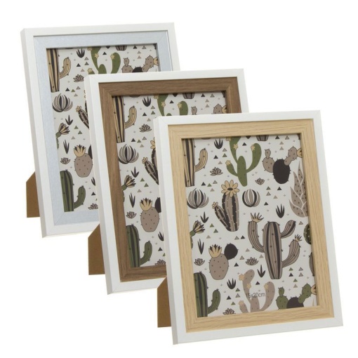 Moldura de plástico D'CASA Cactus 15x20cm sortido
