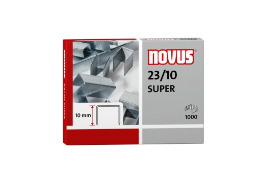 Agrafos 23/10 Super NOVUS Caixa com 1000