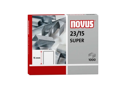 Agrafos 23/15 Super NOVUS Caixa com 1000