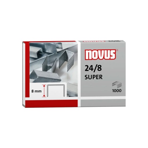 Agrafos 24/8 Super NOVUS Caixa com 1000
