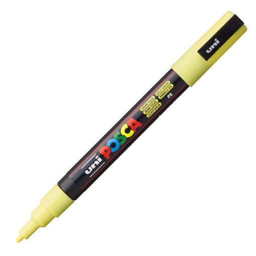 Marcador UNI Posca Pc-3m fino 0,9-1,3mm amarelo sol P2