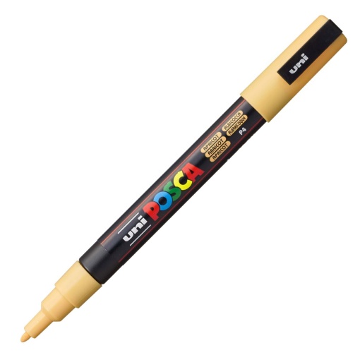 Marcador UNI Posca Pc-3m fino 0,9-1,3mm alperce P4