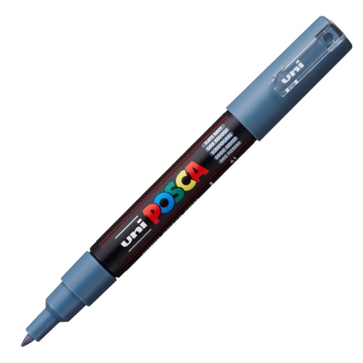 Marcador UNI Posca Pc-1m extra fino 0,7mm cinza ardósia 61