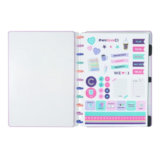 CADERNO INTELIGENTE Grande (215x280mm) Pautado Bubble