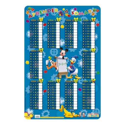 Base Didática Aprender a Somar MICKEY CLUBHOUSE 60x40cm