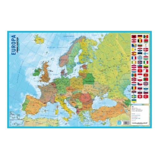 Base Didática Mapa da Europa 60x40cm