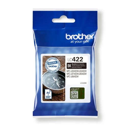 Tinteiro BROTHER LC422 BK Preto BROLC422BK