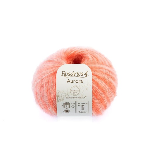 Fio de tricot ROSÁRIOS 4 Aurora Print laranja 107