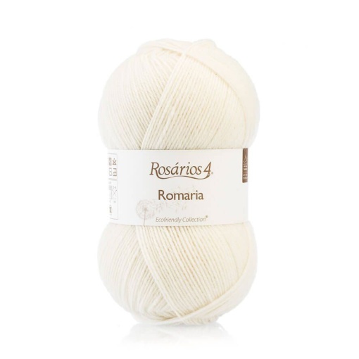 Fio de Tricot Rosários 4 Romaria 100g Pérola 01