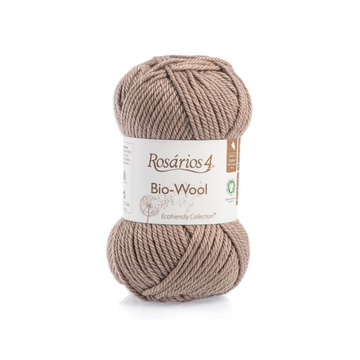 Fio de tricot ROSÁRIOS 4 Bio-Wool rato 29 GOTS
