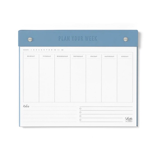 Planificador semanal LETTS OF LONDON Conscious 250x200mm ocean