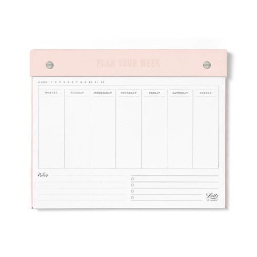Planificador Semanal Letts Of London Conscious 250x200mm Rosewater