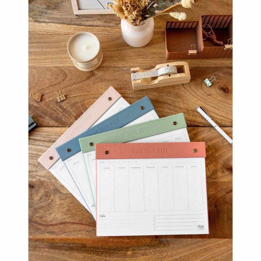 Planificador semanal LETTS OF LONDON Conscious 250x200mm sage