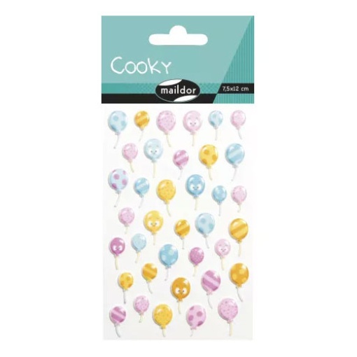 Autocolantes MAILDOR Cooky 3D balões