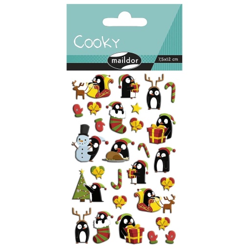 Autocolantes MAILDOR Cooky 3D pinguins