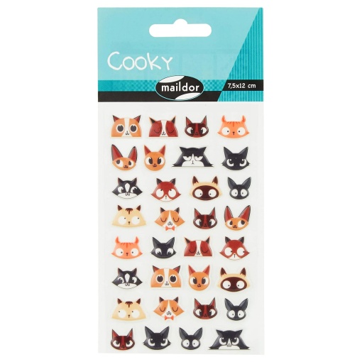 Autocolantes MAILDOR Cooky 3D gatos
