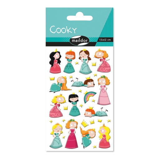 Autocolantes MAILDOR Cooky 3D princesas Mdcy136