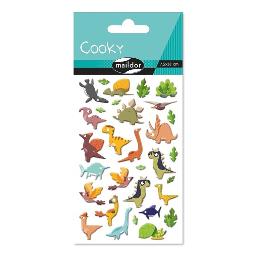 Autocolantes MAILDOR Cooky 3D dinossauros Mdcy137