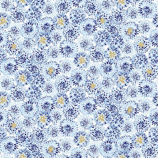 Toalha de Mesa Plastificada D-C-FIX Monte Carlo Dahlia Azure 1x1,40m