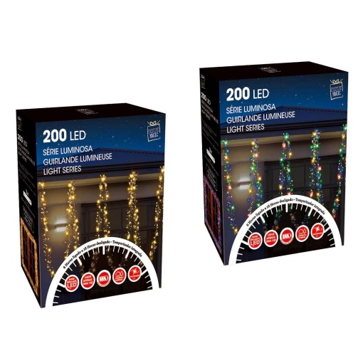 Luzes de Natal 200 Led com Temporizador Sortido