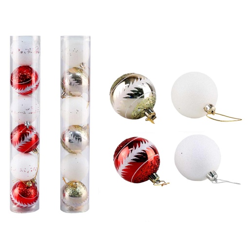 Bolas de Natal 6cm sortido (6 unidades)