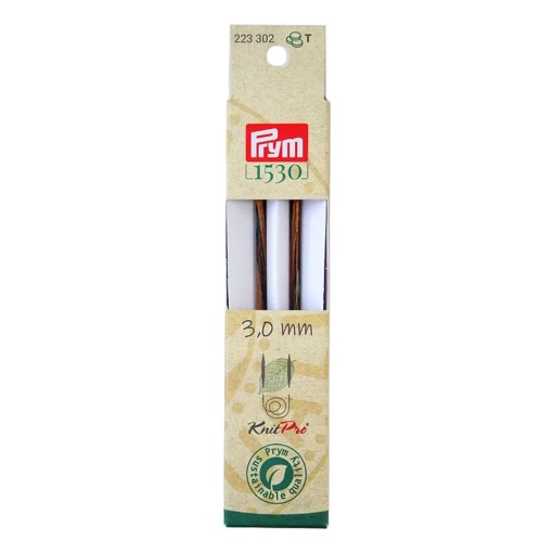 Ponta de Agulha de Tricot Circular PRYM Knit Pro 3mm 11,6cm Natural com 2