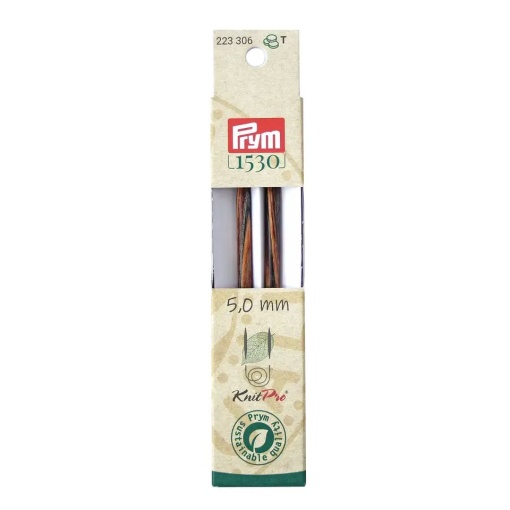 Ponta de Agulha de Tricot Circular PRYM Knit Pro 5mm 11,6cm Natural com 2
