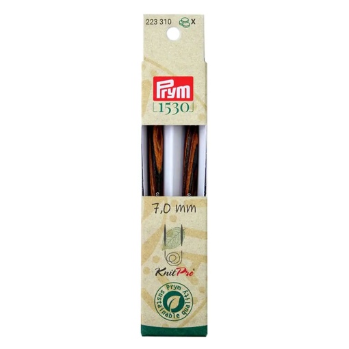 Ponta de Agulha de Tricot Circular PRYM Knit Pro 7mm 11,6cm Natural com 2
