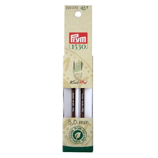 Ponta de Agulha de Tricot Circular PRYM Knit Pro 3mm 8,7cm Natural com 2