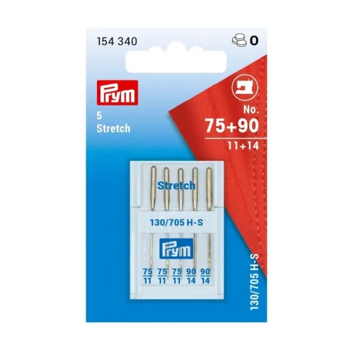 Agulha para máquina costura PRYM stretch com 5 unidades