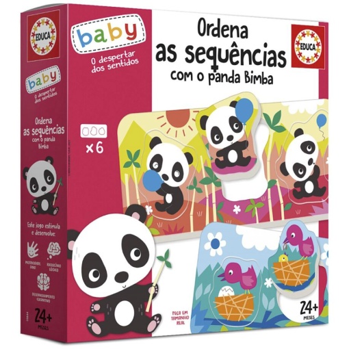 Ordena as sequências com o Panda Bimba EDUCA Baby