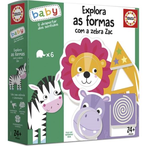 Explora As Formas com A ZEBRA Zac EDUCA Baby
