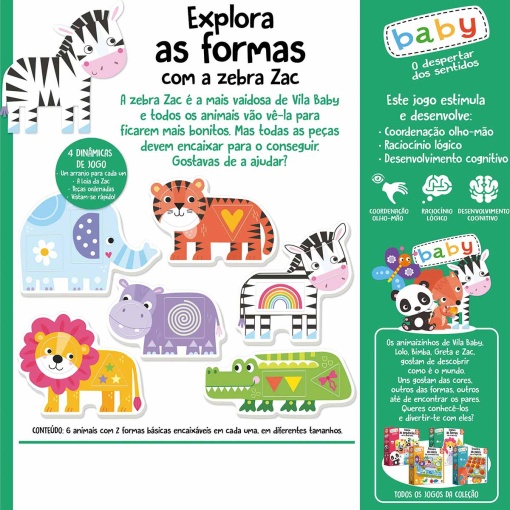 Explora as formas com a Zebra Zac Educa Baby