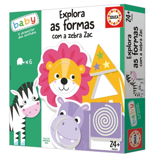 Explora as formas com a Zebra Zac Educa Baby