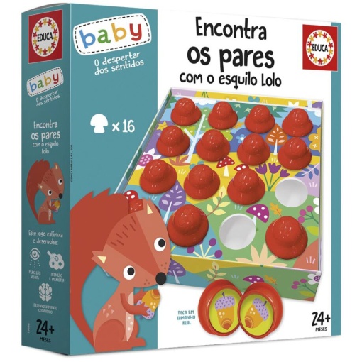 Encontra Os Pares com O Esquilo Lolo EDUCA Baby