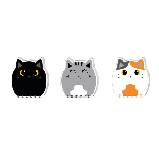 Bloco de Notas I-TOTAL Gato Sortido