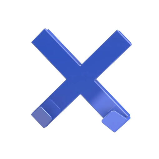 Íman 90x90mm azul cruz DAHLE Mega Magnet