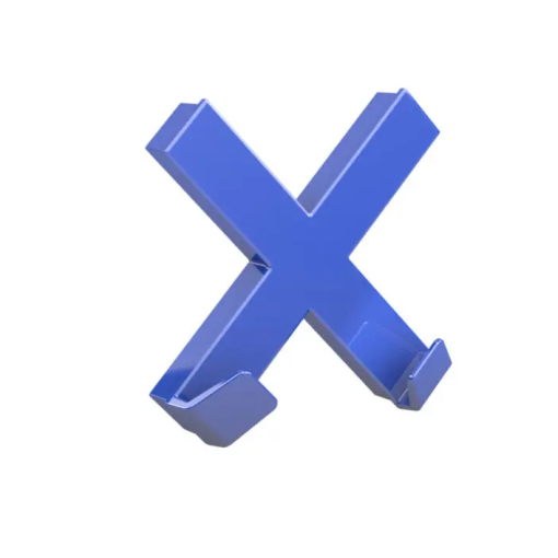 Íman 90x90mm azul cruz DAHLE Mega Magnet