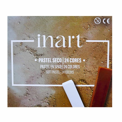 Pastel Seco INART Caixa com 24 Cores