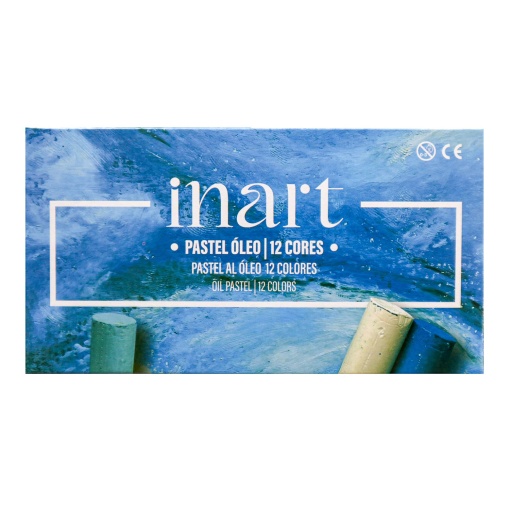 Pastel Óleo INART Caixa com 12 Cores
