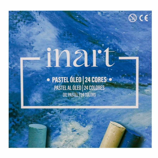 Pastel Óleo INART Caixa com 24 Cores