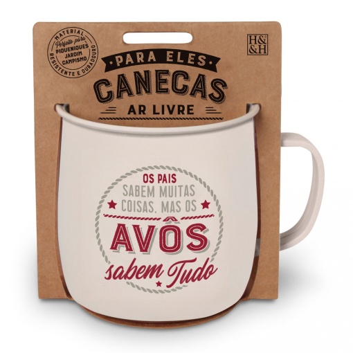 Caneca em Melamina "Os Avôs Sabem Tudo"