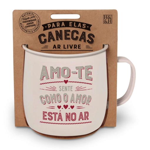 Caneca em Melamina "Amo-te"