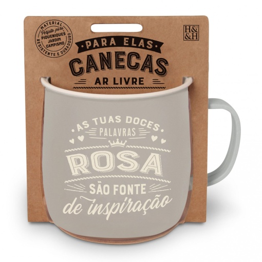 Caneca em Melamina "Rosa"